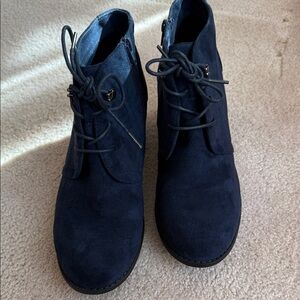 VJH Confort Navy Blue Ankle Booties